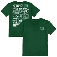 Toddler Vive La Fete Green Hawaii Rainbow Warriors Impressions Artwork T-Shirt