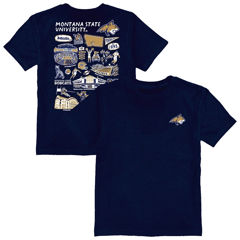 Toddler Vive La Fete Navy Montana State Bobcats Impressions Artwork T-Shirt