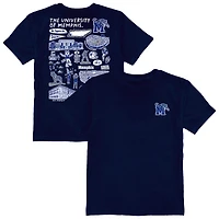 Toddler Vive La Fete Navy Memphis Tigers Impressions Artwork T-Shirt