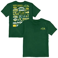 Toddler Vive La Fete Green NDSU Bison Impressions Artwork T-Shirt