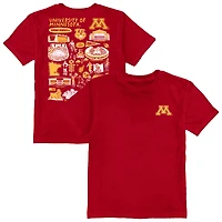 Toddler Vive La Fete Maroon Minnesota Golden Gophers Impressions Artwork T-Shirt