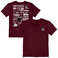 Toddler Vive La Fete Crimson New Mexico State Aggies Impressions Artwork T-Shirt