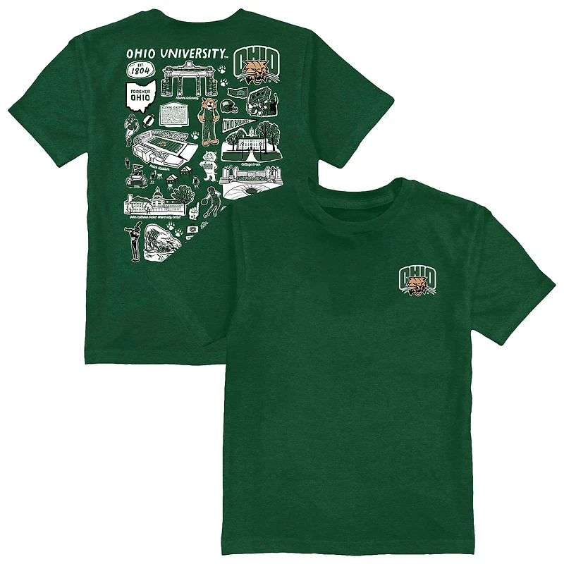 Toddler Vive La Fete Green Ohio Bobcats Impressions Artwork T-Shirt