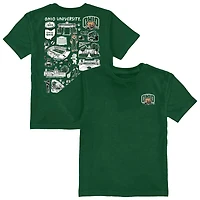 Toddler Vive La Fete Green Ohio Bobcats Impressions Artwork T-Shirt