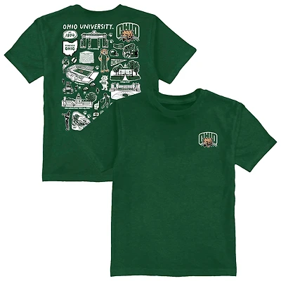 Toddler Vive La Fete Green Ohio Bobcats Impressions Artwork T-Shirt