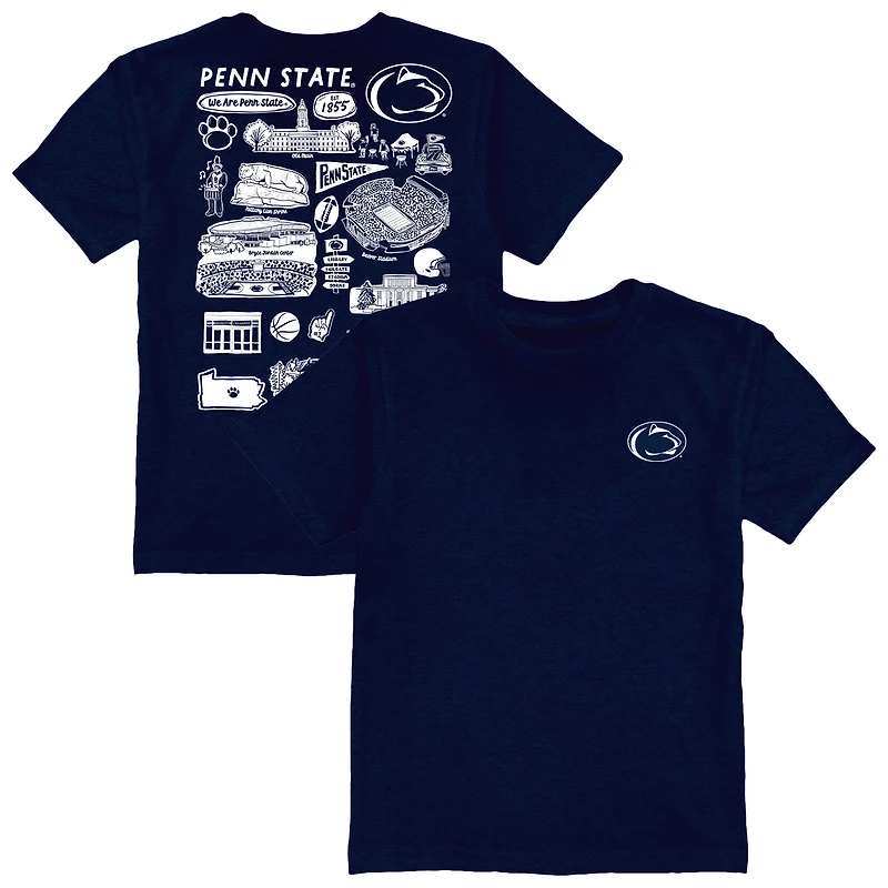 Toddler Vive La Fete Navy Penn State Nittany Lions Impressions Artwork T-Shirt