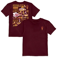 Toddler Vive La Fete Maroon Arizona State Sun Devils Impressions Artwork T-Shirt