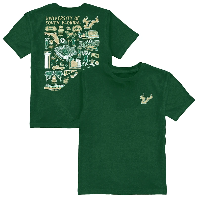 Toddler Vive La Fete Green South Florida Bulls Impressions Artwork T-Shirt