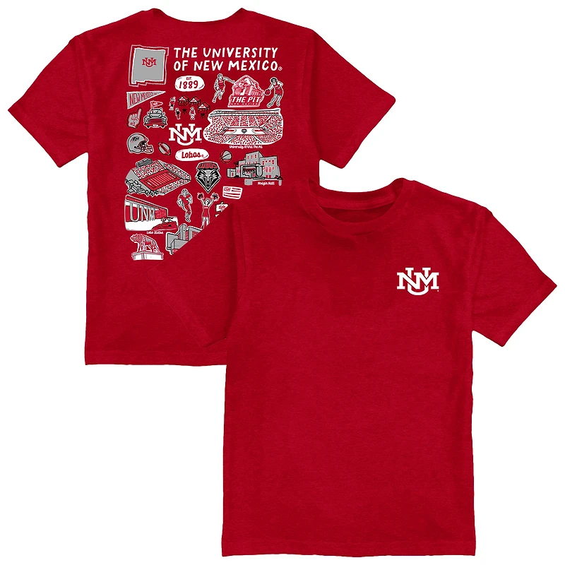 Toddler Vive La Fete Cherry New Mexico Lobos Impressions Artwork T-Shirt