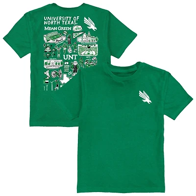Toddler Vive La Fete Kelly Green North Texas Mean Green Impressions Artwork T-Shirt