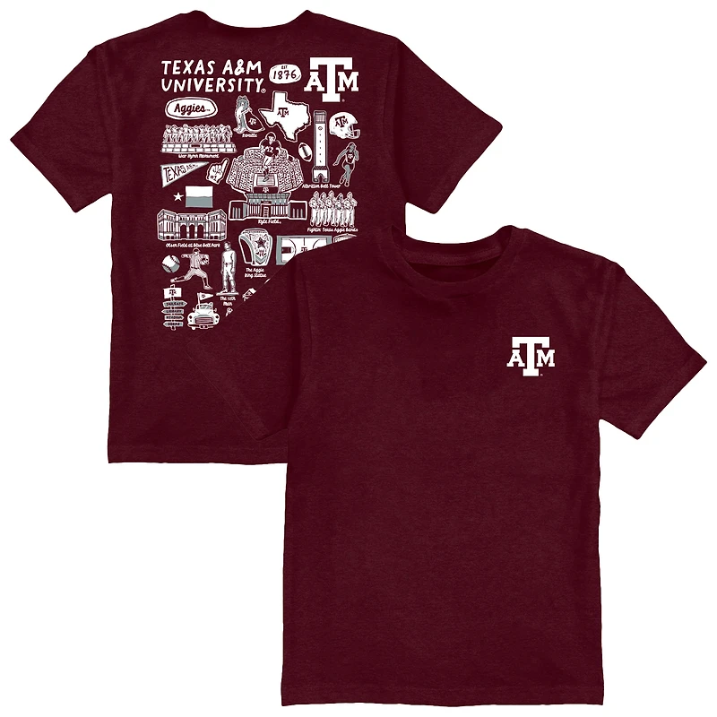 Toddler Vive La Fete Maroon Texas A&M Aggies Impressions Artwork T-Shirt