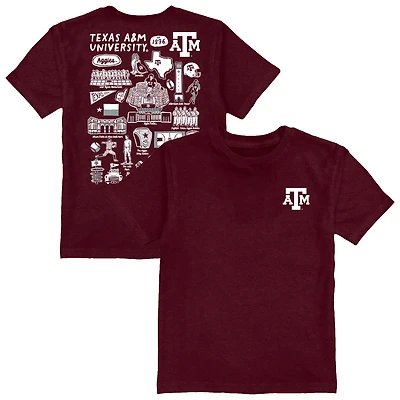 Toddler Vive La Fete Maroon Texas A&M Aggies Impressions Artwork T-Shirt