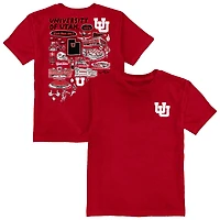 Toddler Vive La Fete Red Utah Utes Impressions Artwork T-Shirt