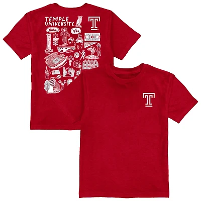 Toddler Vive La Fete Cherry Temple Owls Impressions Artwork T-Shirt