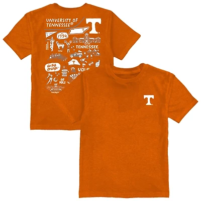 Toddler Vive La Fete Tennessee Orange Tennessee Volunteers Impressions Artwork T-Shirt