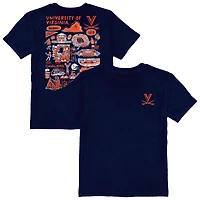 Toddler Vive La Fete Navy Virginia Cavaliers Impressions Artwork T-Shirt
