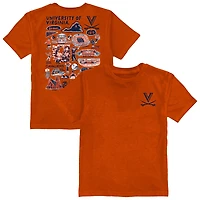 Toddler Vive La Fete Orange Virginia Cavaliers Impressions Artwork T-Shirt