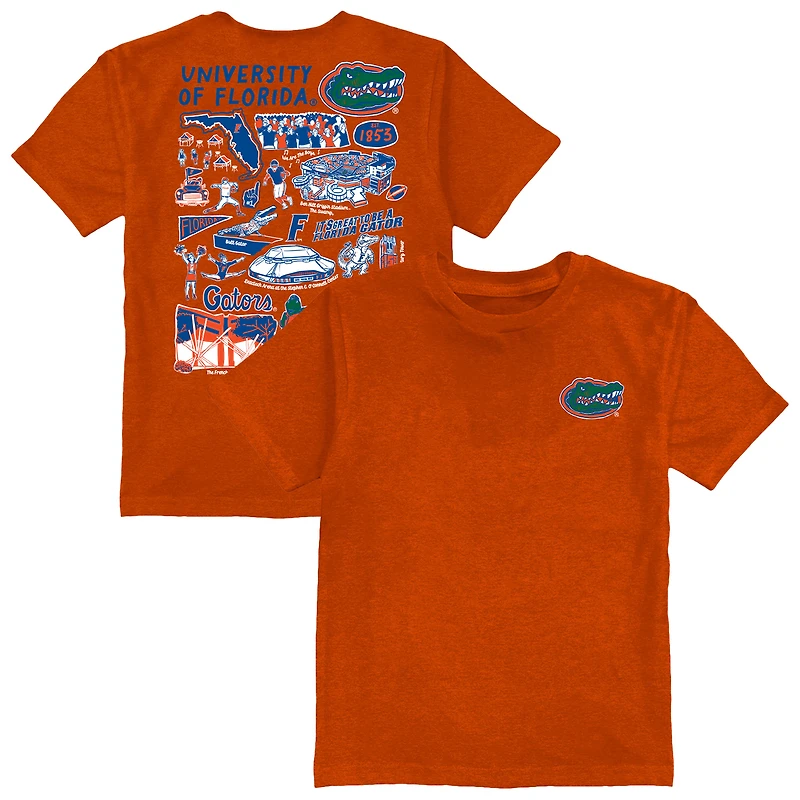 Toddler Vive La Fete Orange Florida Gators Impressions Artwork T-Shirt