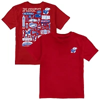Toddler Vive La Fete Red Kansas Jayhawks Impressions Artwork T-Shirt
