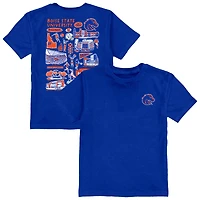 Youth Vive La Fete  Royal Boise State Broncos Impressions Artwork T-Shirt