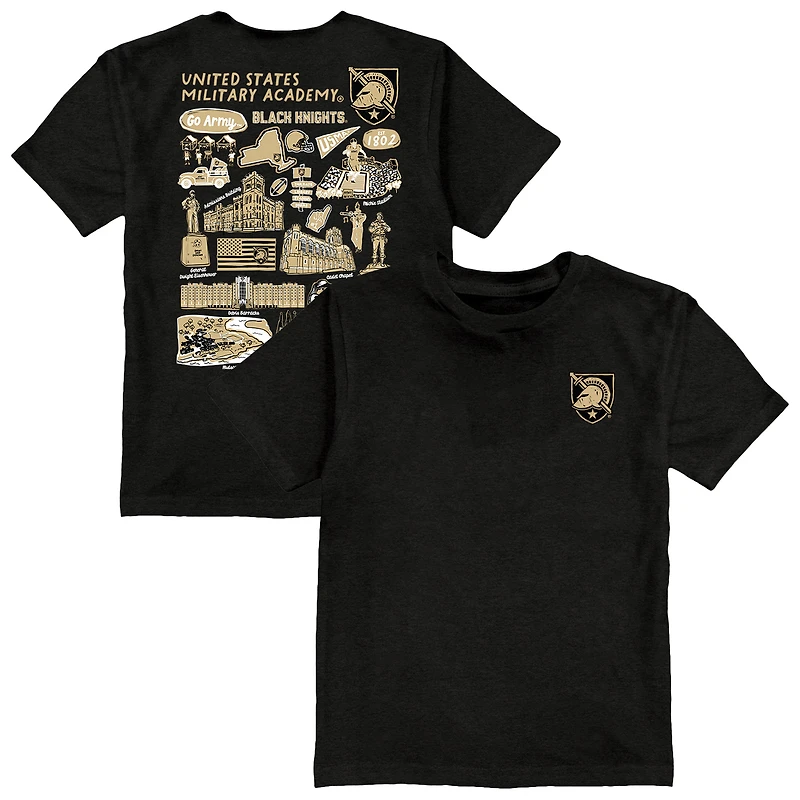 Youth Vive La Fete Black Army Black Knights Impressions Artwork T-Shirt