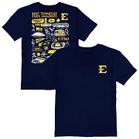 Youth Vive La Fete  Navy ETSU Buccaneers Impressions Artwork T-Shirt