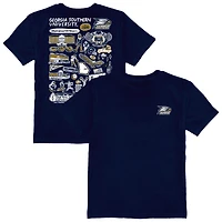 Youth Vive La Fete  Navy Georgia Southern Eagles Impressions Artwork T-Shirt