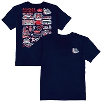 Youth Vive La Fete  Navy Gonzaga Bulldogs Impressions Artwork T-Shirt