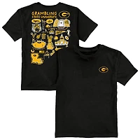 Youth Vive La Fete  Black Grambling Tigers Impressions Artwork T-Shirt
