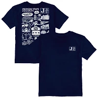 Youth Vive La Fete Navy Jackson State Tigers Impressions Artwork T-Shirt