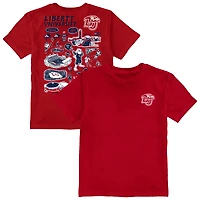 Youth Vive La Fete Red Liberty Flames Impressions Artwork T-Shirt