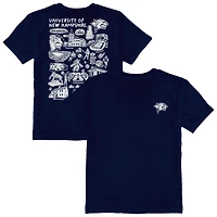 Youth Vive La Fete Navy New Hampshire Wildcats Impressions Artwork T-Shirt