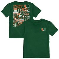 Youth Vive La Fete Green Miami Hurricanes Impressions Artwork T-Shirt
