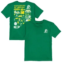 Youth Vive La Fete Green Oregon Ducks Impressions Artwork T-Shirt