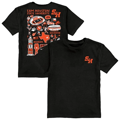 Youth Vive La Fete Black Sam Houston State Bearkats Impressions Artwork T-Shirt