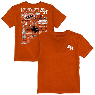 Youth Vive La Fete Orange Sam Houston State Bearkats Impressions Artwork T-Shirt