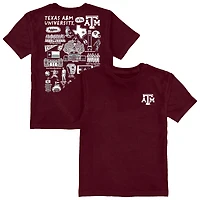 Youth Vive La Fete Maroon Texas A&M Aggies Impressions Artwork T-Shirt