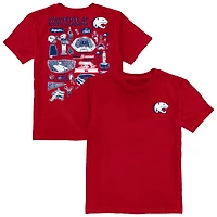 Youth Vive La Fete Red South Alabama Jaguars Impressions Artwork T-Shirt