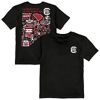 Youth Vive La Fete Black South Carolina Gamecocks Impressions Artwork T-Shirt