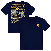 Youth Vive La Fete Navy West Virginia Mountaineers Impressions Artwork T-Shirt