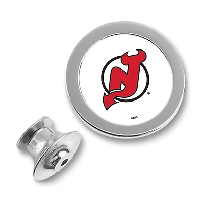 New Jersey Devils Silver Lapel Pin