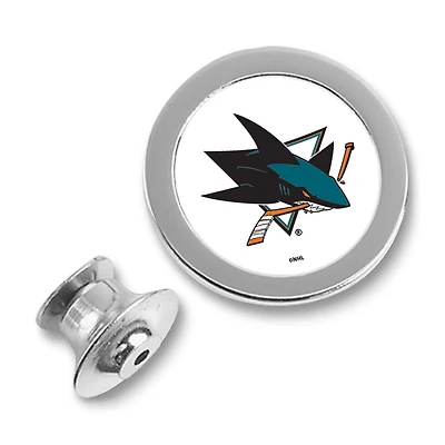 San Jose Sharks Silver Lapel Pin