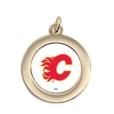 Calgary Flames Gold Pendant