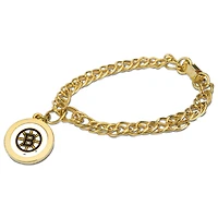 Boston Bruins Gold Charm Bracelet