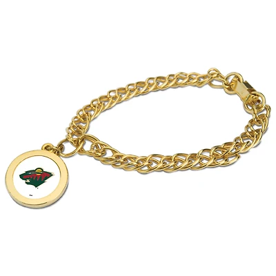 Minnesota Wild Gold Charm Bracelet