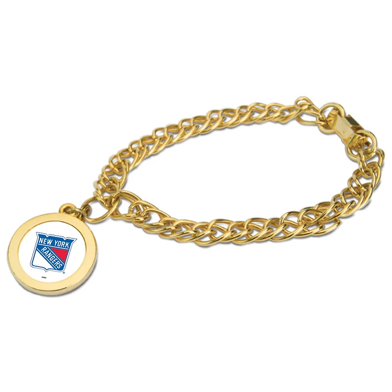 New York Rangers Gold Charm Bracelet