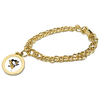 Pittsburgh Penguins Gold Charm Bracelet