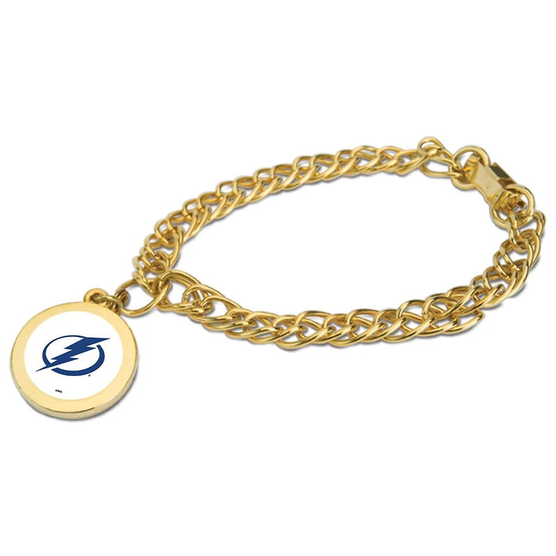 Tampa Bay Lightning Gold Charm Bracelet
