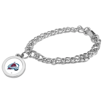 Colorado Avalanche Silver Charm Bracelet