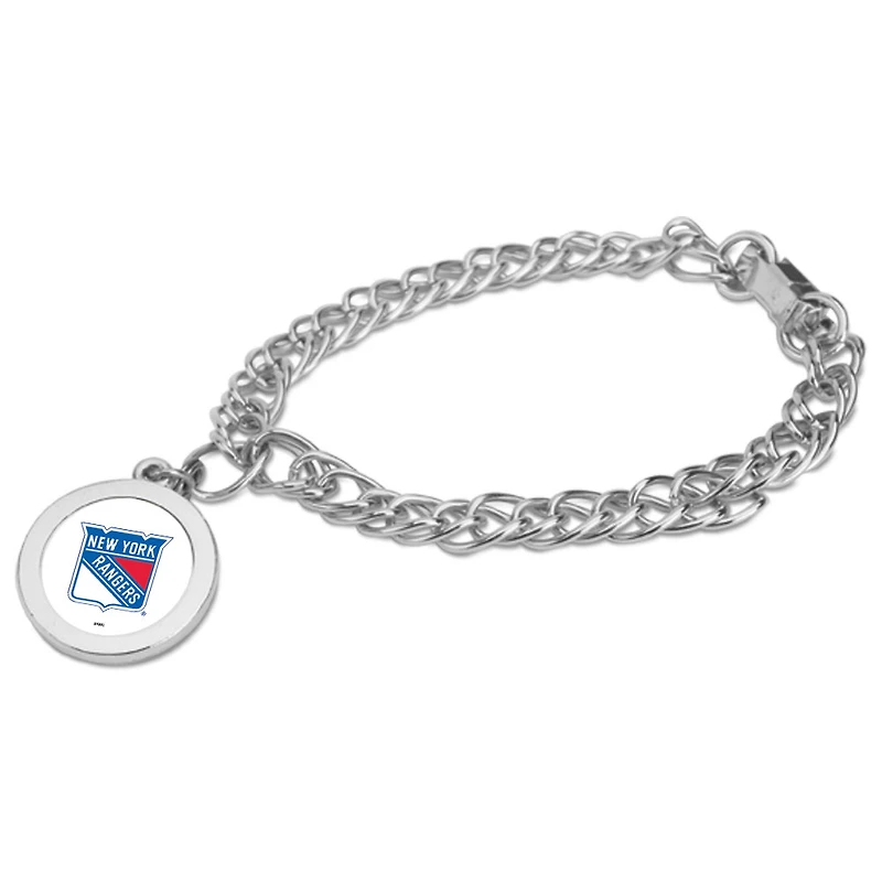 New York Rangers Silver Charm Bracelet